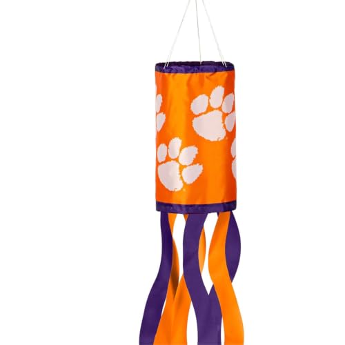 Clemson Team Spirit Windsock - Weather-Resistant Outdoor Decor