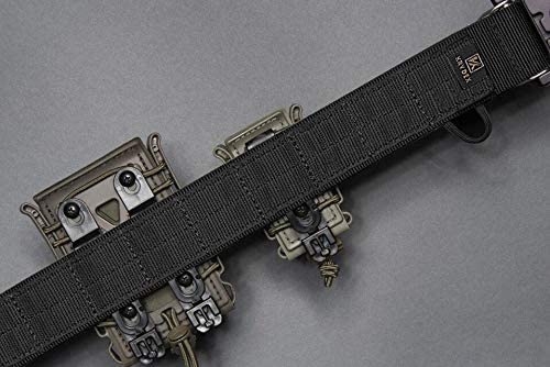 KRYDEX Quick Release Rigger MOLLE Belt 1.75 Inch Tactical Heavy Duty Belt - Medium, Black