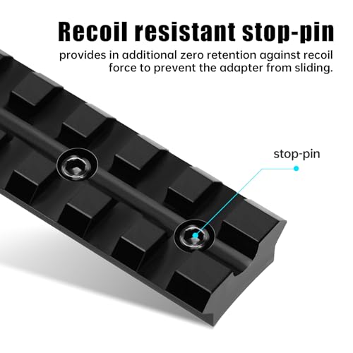 10/22 Scope Mount - Picatinny Rail with 11 Slots - Black