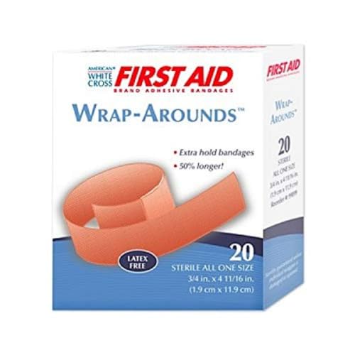Flexible Fabric Finger Bandages - Wrap-Around Design, 20 Count