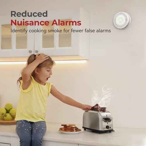 Interconnected Smoke and Carbon Monoxide Detector Combo with Voice Alert fire Alarms 1pack
