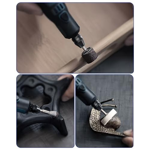 15Pcs Chuck Collet Set for Dremel Tool Accessories, 1/32¡± (0.8mm) to 1/8¡± (3.2mm) Shank Replacement 4486 Rotary Tool Keyless Quick Change Chuck Bit with Replacement 4485 Brass Collet Metal Nut