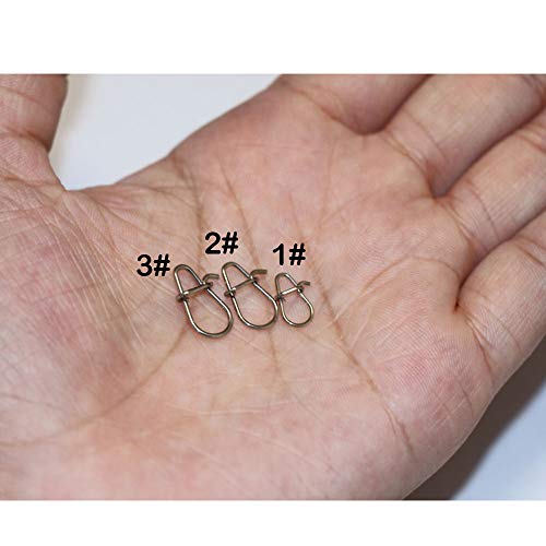 Fishing Snaps Power Clips - 100pcs Pack, 14LB Test