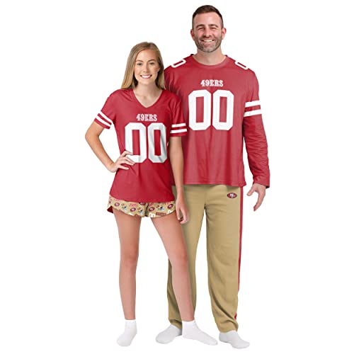NFL Women's Gameday Jersey Pajama Set - Team Logo Design