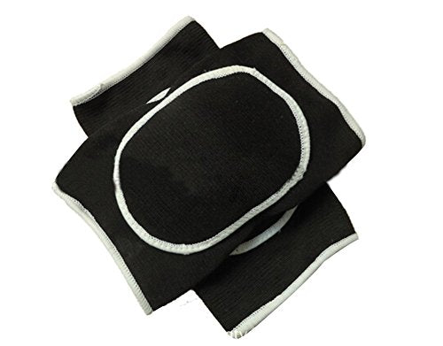 Breathable Anti-Slip Knee Support Sleeves for Running and Sports - Black