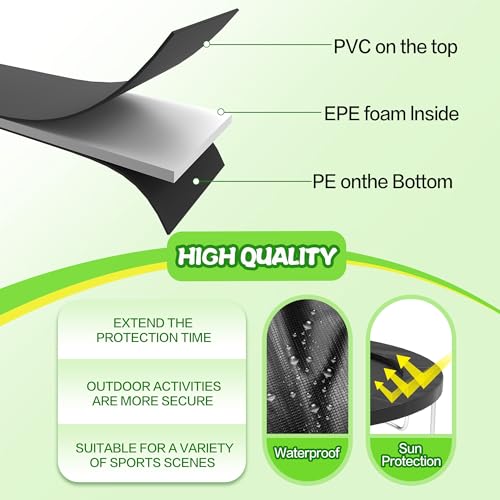 Trampoline Pad Replacement - 14FT Waterproof Safety Cover