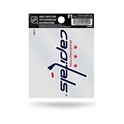 Washington Capitals Small Static Cling Decal - Durable Vinyl