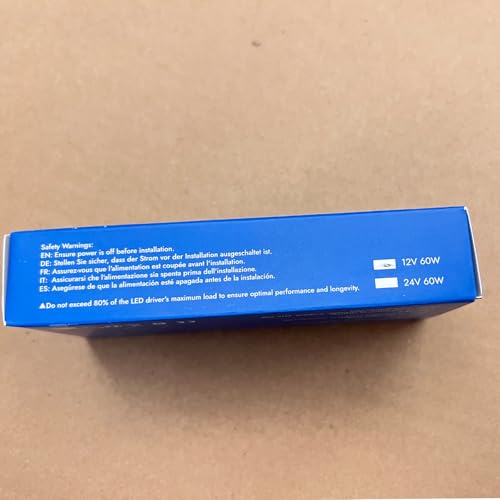 Karyoosi 12V 60W LED Driver, LED Power Supply 5A, Transformer AC 120V to DC 12V for Home Lighting, LED Lamps