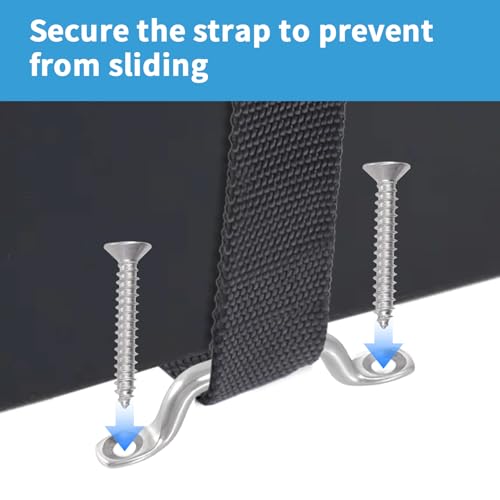 Stainless Steel Pad Eye Kit - Bracket & Screws Kit (4 Sets)