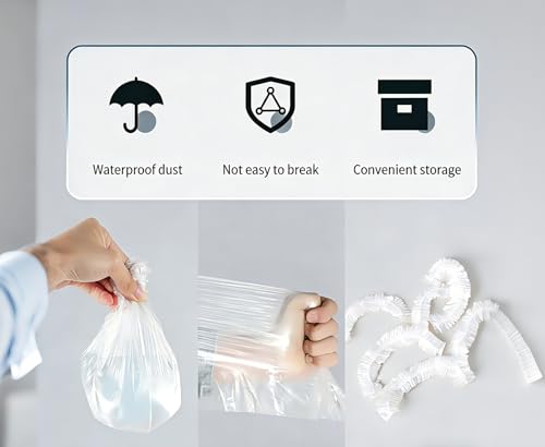25-Pack Disposable Waterproof Backpack Rain Covers - 15-55L