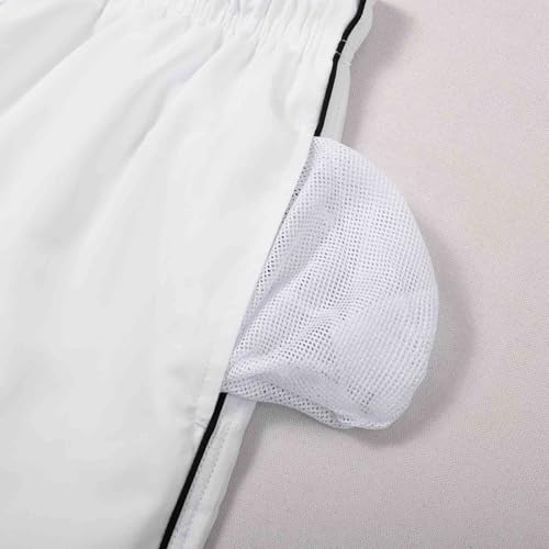 Quick Dry Men's Swim Trunks - 5-Inch Inseam Beach Shorts - Beige, Medium