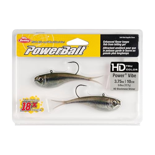 PowerBait Power Vibe Fishing Lure - HD Blacknose Shiner, 3.75 in, 5/8 oz