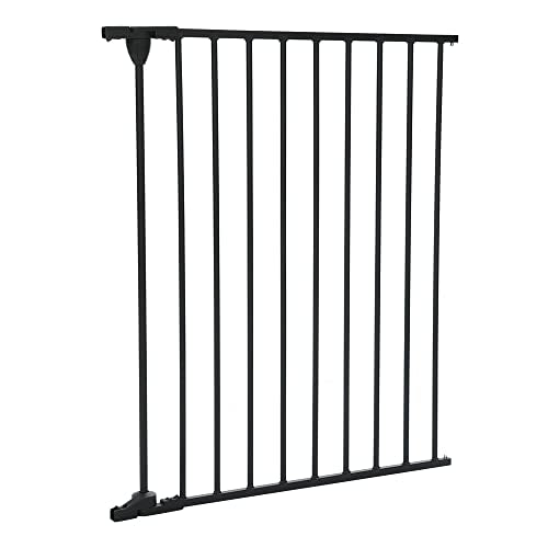 COMOMY Gate Extension 30" Tall, Suitable for 80" and 198" Wide Iron Fence Door of COMOMY, Create a Spacious and Secure Environment for Your Pets, Black