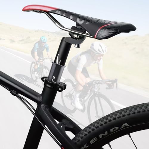 Aluminum Alloy Bike Seat Post 25.4mm x 350mm - Shim for 27.2mm