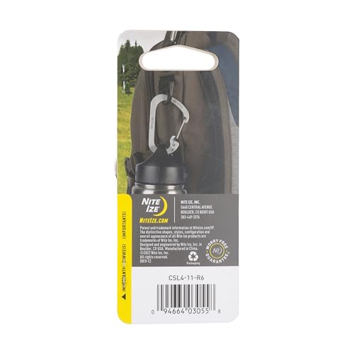 Nite Ize Locking Stainless Steel Carabiner Clip Size #4 – 75lb Capacity