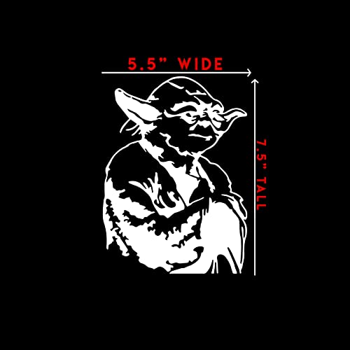 Jedi Master Sticker Decal - 5.5" x 7.5" Vinyl for Indoor/Outdoor Use