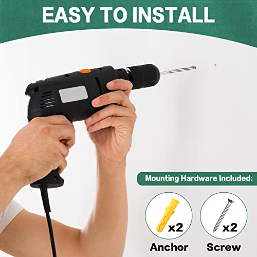 Hidden Gun Storage, Hidden Wall Gun Safe Pistol Rack Shelf with 3 Hooks for Secret Decor Concealment Furniture, Art Storage Cabinet Wooden Storage Shelves Indoor Picture Frame