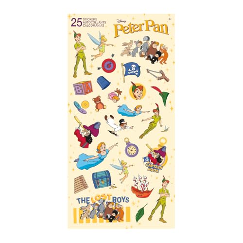 Peter Pan Stickers - 12 Pack Bundle with 300 Colorful Designs