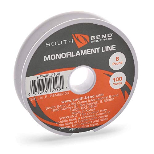 South Bend Monofilament Fishing Line, 8 lb Test, 100 Yards