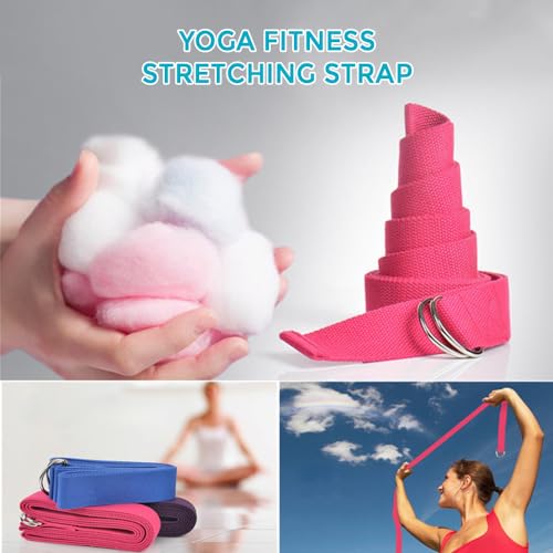 Pilates Training Set for Women - Magic Ring, Booty Bands, Yoga Ball 25cm, Figure 8 Resistance Band - Pink