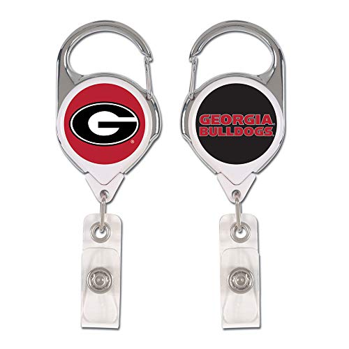 Premium Georgia Bulldogs Retractable Badge Holder - Team Colors