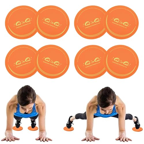 Core Sliders for Total Body Workouts - 8Pcs Orange