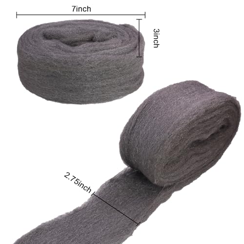 DGQ Steel Wool #0000 Pack of 2 Finest Grade Wire Wool for Finishing, Polishing, Cleaning & Gap Filling