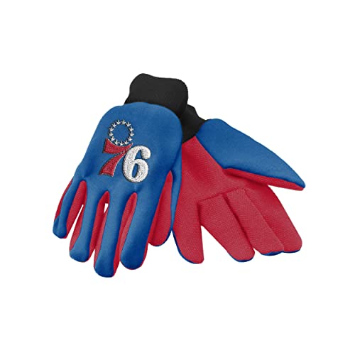 Philadelphia 76ers NBA Team Logo Colored Palm Utility Gloves