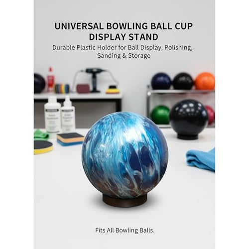 Universal Bowling Ball Stand – Durable Plastic Display Holder