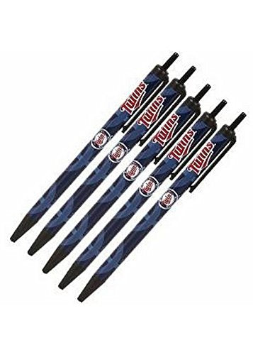Minnesota Twins 5-Pack Retractable Click Pens - MLB Official