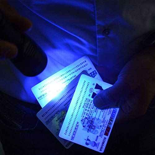 TATTU U3S UV Flashlight Rechargeable 365nm Black Light Torch with ZWB2 Filter, Blacklight 10W Ultraviolet LED Lamp with Micro USB Charging Cable