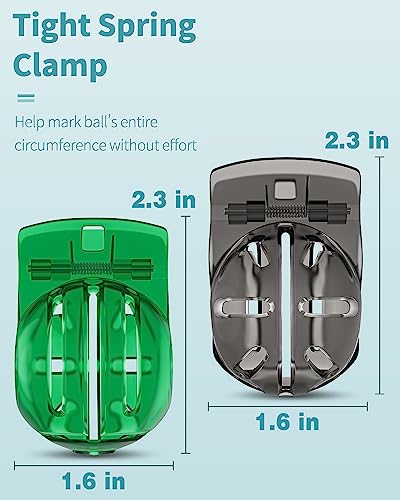 Golf Ball Liner Template Alignment Kit - 2 PCS Green&Black