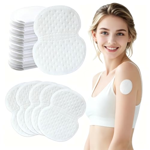 10 Disposable Armpit Sweat Pads - Breathable Underarm Shields for Men & Women