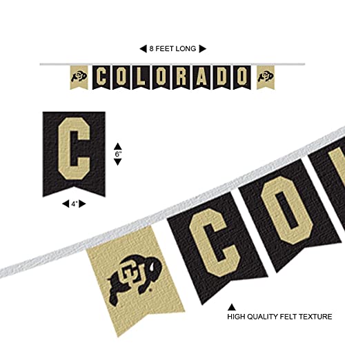 Colorado Buffaloes Pennant Banner Flags for Game Room & Tailgating