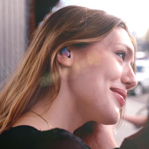 CURVD Cliq Noise Cancelling Ear Plugs ? Reusable Concert Earplugs for Noise Reduction with Swappable Covers, 5 Tip Sizes & Travel Case. Stylish, Comfy, and Customizable Protection