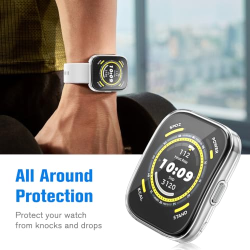 Amazfit Bip 5 Screen Protector Case - Clear - 3 Packs