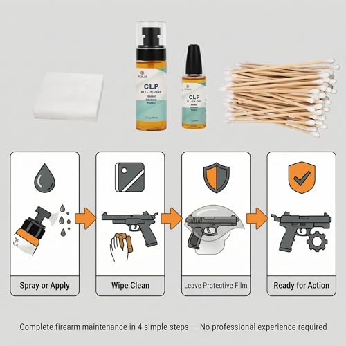 CLP Gun Cleaning Oil 3.7oz - All-in-One Maintenance Kit with Swabs & Wipes