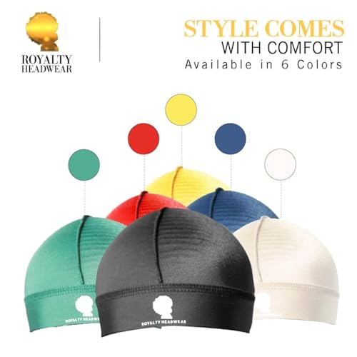 Royalty Headwear Silky Wave Cap for 360, 540 & 720 Waves - One Size Silver