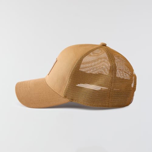 Carhartt One Size Washed Duck Mesh-Back Cap - Carhartt Brown