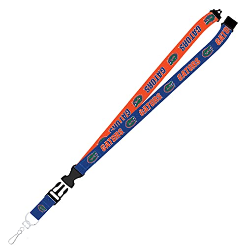 NCAA Florida Gators Two-Tone Lanyard with Breakaway Clip, Blue/Black, 26in