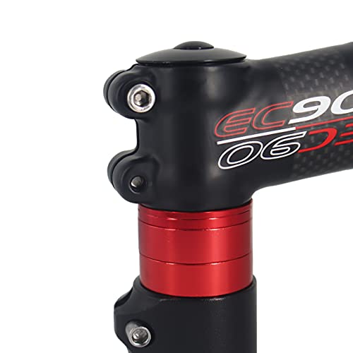 Aluminium Alloy Bike Headset Spacer Set - 7PCS Red 1-1/8"