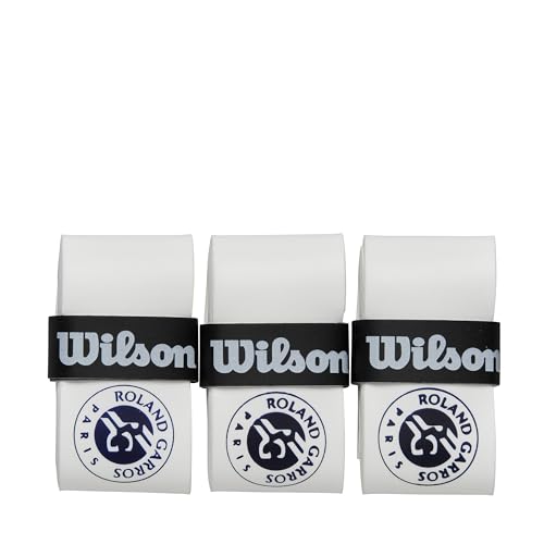 Tennis Overgrip - 3 Pack, Extra Tacky Grip, White/Navy
