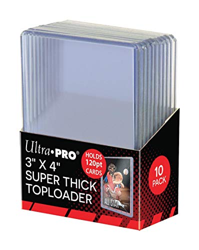 Toploader 3"x4" 120pt Card Holders - 10 Pack for Collectibles