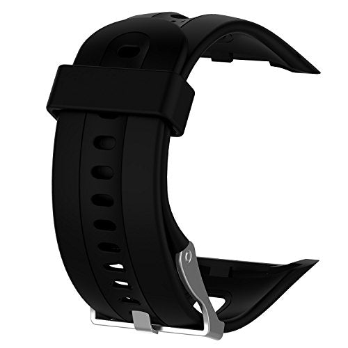 Silicone Wristband Replacement Strap for Garmin Forerunner 10/15 - Black