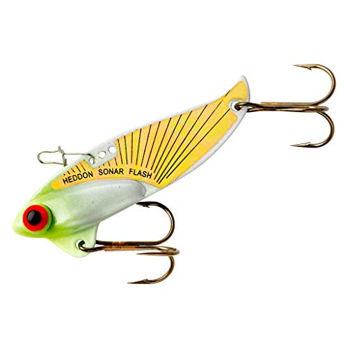 Adjustable-Action Fishing Lure - Heddon Rattling Sonar, 2 3/8 in, Chartreuse Flash