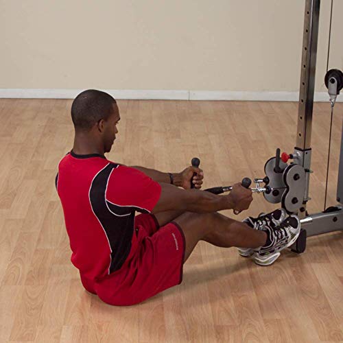 Body-Solid Pro-Grip Multi Bar Cable Attachment 14 lbs Silver for Cable Machines