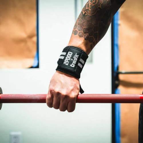 2POOD Wrist Wraps for Weightlifting – Charcoal, 18in, Adjustable Support