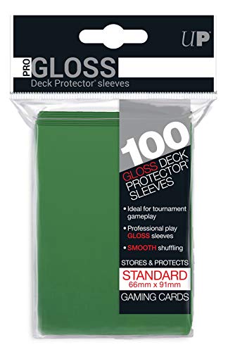 100 Green Ultra-Pro Card Sleeves - Standard Size Deck Protectors for TCGs
