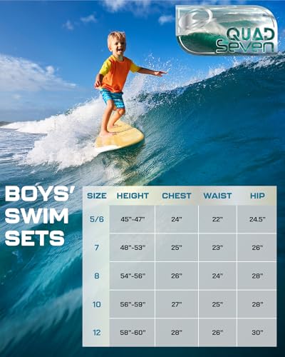 Boys Short Sleeve Rash Guard Swim Shirt - Sun Protection, Neon Lime (5-6)