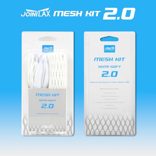 Jointlax Lacrosse Mesh and String Kit - Semi-Soft Complete Mesh Set